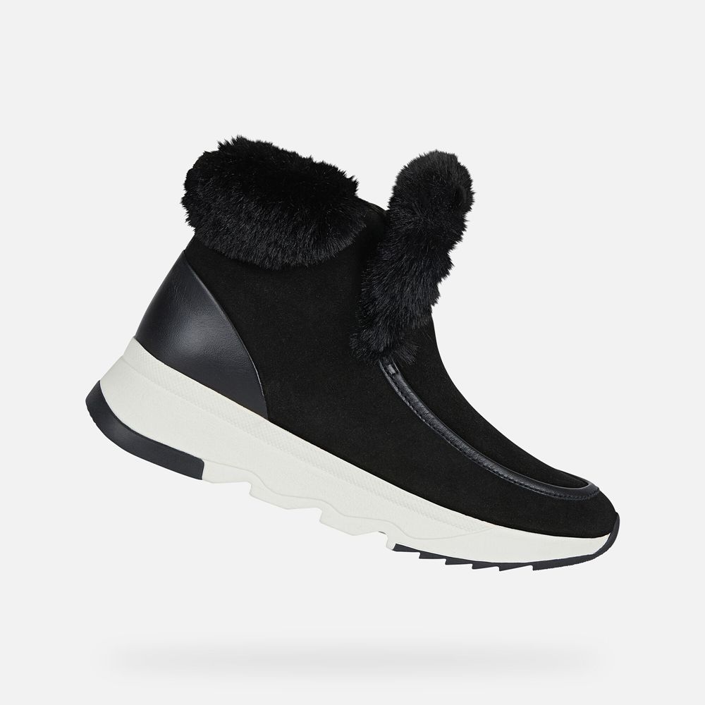 Geox Bayan Ankle Bot Siyah - Falena Abx - IVA-527836